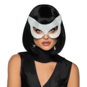 Ögonmask Katt med Strass Silver Deluxe