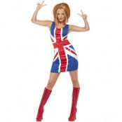 90-tals Ginger Spice Girls Maskeraddräkt L