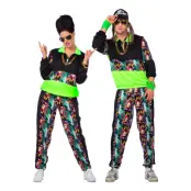 90-tals Träningsset Unisex Maskeraddräkt - X-Small