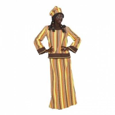 Afrikansk Kvinna Maskeraddräkt