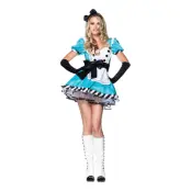 Alice Wonderland Deluxe Maskeraddräkt - Small/Medium