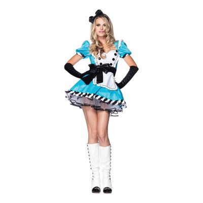 Alice Wonderland Deluxe Maskeraddräkt - Small/Medium