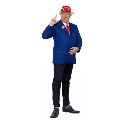Amerikansk Expresident Maskeraddräkt - X-Large