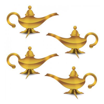 Anden i Lampan 3D Dekoration - 4-pack