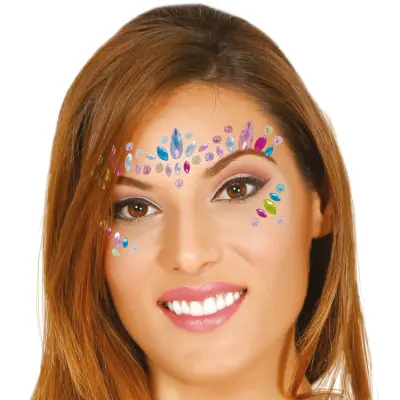 Ansiktssmycke Flerfärgad
