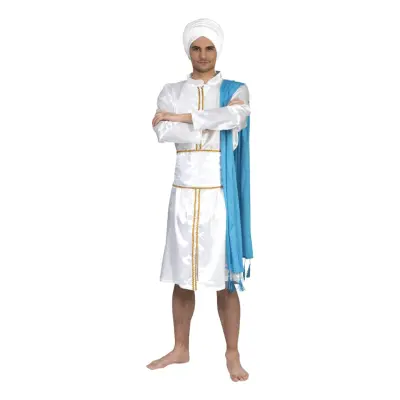 Arabisk Prins Vit Maskeraddräkt - Large