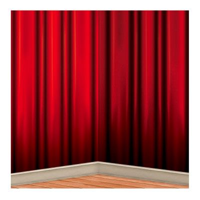 Backdrop Röda Gardiner