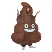 Bajs Emoji Uppblåsbar Maskeraddräkt