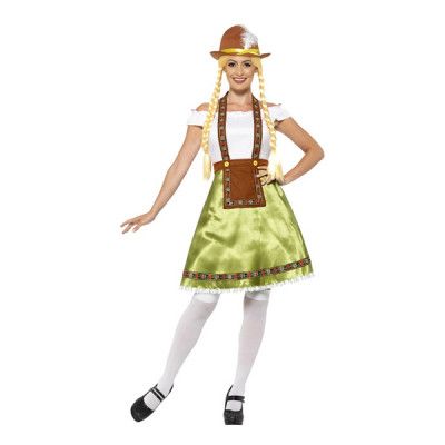 Bavarian Maid Grön Maskeraddräkt - X-Large
