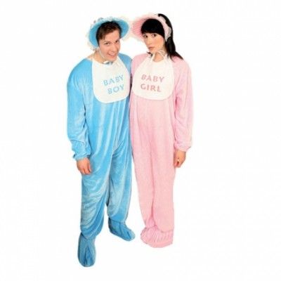 Big Baby Maskeraddräkt - Blå Small/Medium