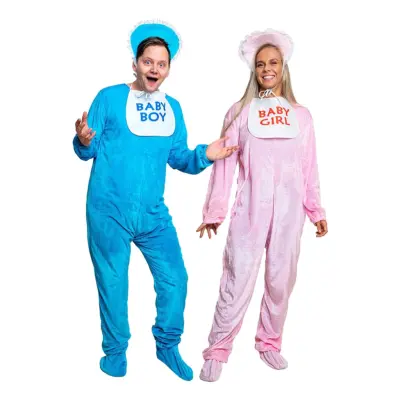 Big Baby Maskeraddräkt - Blå Small/Medium