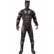 Black Panther Maskeraddräkt Vuxen Deluxe XL