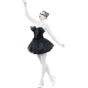 Black Swan Balettklänning Maskeraddräkt L