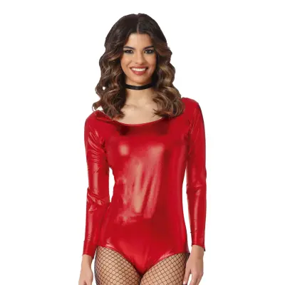 Bodysuit Röd Metallic - Medium