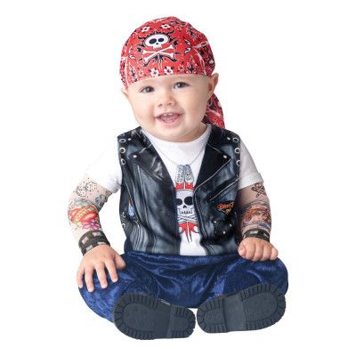 Born to be Wild Bebis Maskeraddräkt - Small