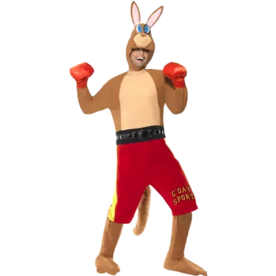 Boxande Känguru Maskeraddräkt - Onesize