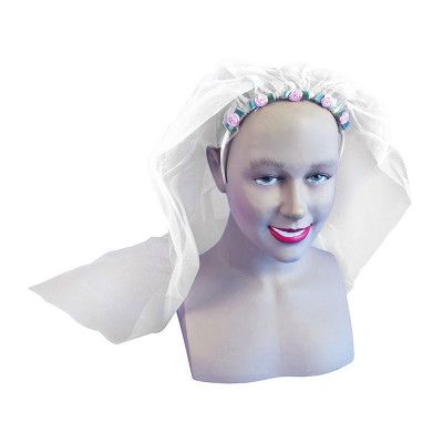 Brudslöja med Blommor - One size