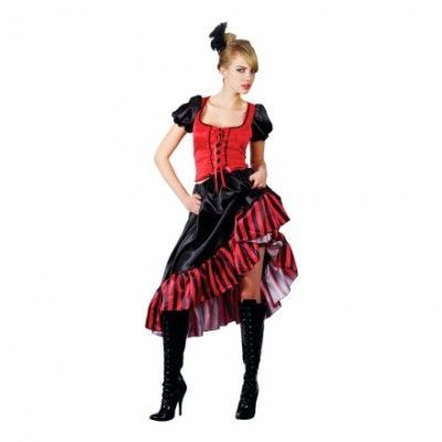 Can Can Saloongirl Maskeraddräkt - Large