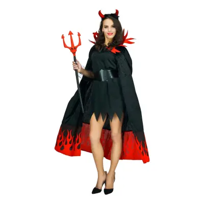 Cape med Eldflammor - One size