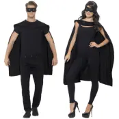 Cape&Ögonmask Svart - Onesize