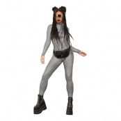 Catsuit Disco Holografisk Maskeraddräkt - Medium