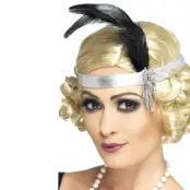 Charlestion Hårband Med Fjäder