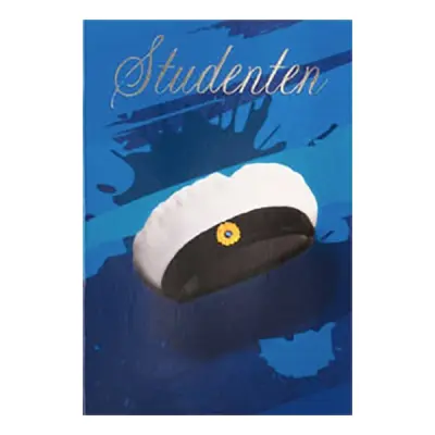 Dubbelkort Mini Studenten med Studentmössa
