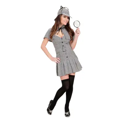 Detektiv Dam Maskeraddräkt - Small