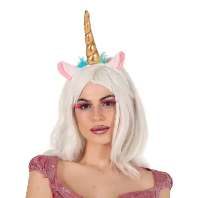 Diadem Enhörning Guld - One size