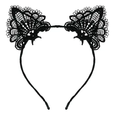 Diadem med Öron Spets