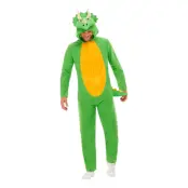 Dinosaurie Jumpsuit Maskeraddräkt - Large