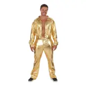 Disco Guld Maskeraddräkt - X-large