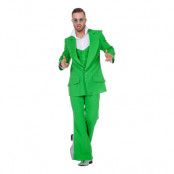 Disco Kostym Grön Maskeraddräkt - Small