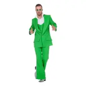 Disco Kostym Grön Maskeraddräkt - Small