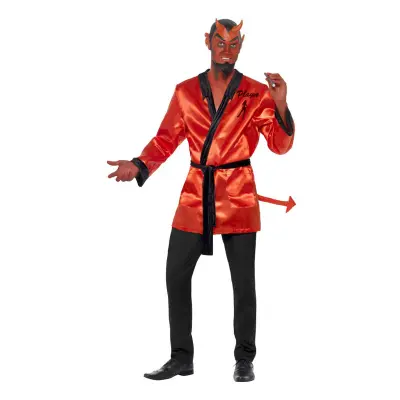 Djävul i Morgonrock Maskeraddräkt - Medium