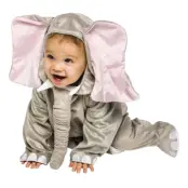 Elefant Bebis Maskeraddräkt - One size