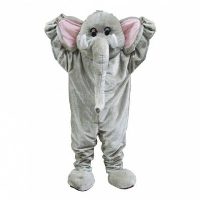 Elefantmaskot Deluxe Maskeraddräkt - One size