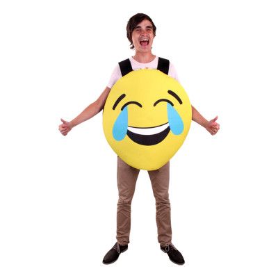 Emoji Laughing with Tears Maskeraddräkt - One size