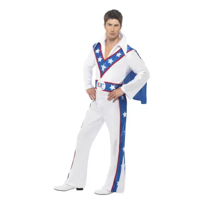 Evel Knievel Maskeraddräkt - Medium