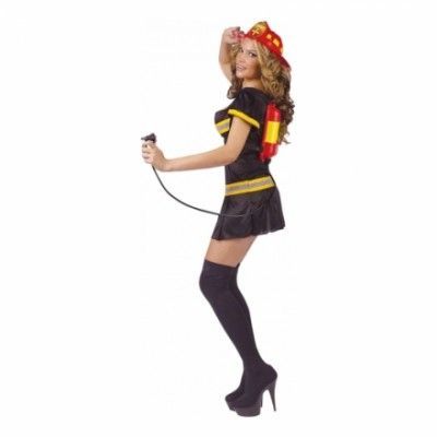 Firewoman med Drinkdispenser Maskeraddräkt