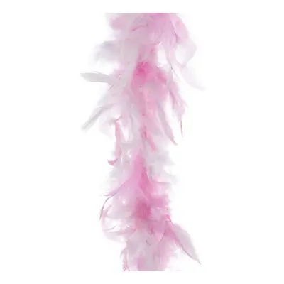 Fjäderboa Ljusrosa/Vit