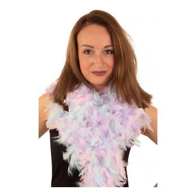Fjäderboa Pastel Lila/Rosa/Blå