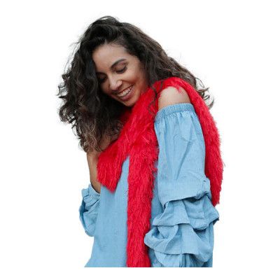 Konstgjord Fjäderboa Röd