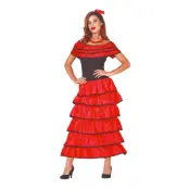 Flamenco Dansös Maskeraddräkt - Large