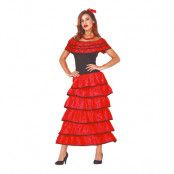 Flamenco Dansös Maskeraddräkt - Medium