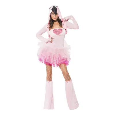 Flamingoklänning Maskeraddräkt - X-Small
