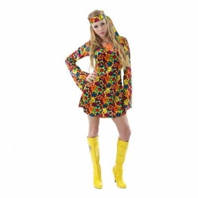 Flower Power Maskeraddräkt - Small