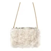 Fluffig Handväska Vit