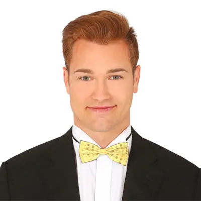 Fluga Guld med Prickar - One size