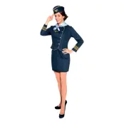 Flygvärdinna Deluxe Maskeraddräkt - X-Large